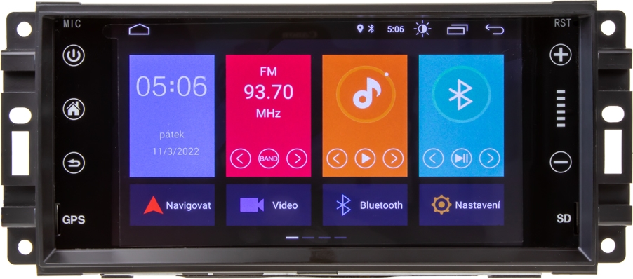 DODGE Journey - Autorádio s Android 11.0, BT, WIFI, GPS, Car Play, Android Auto - 80810A