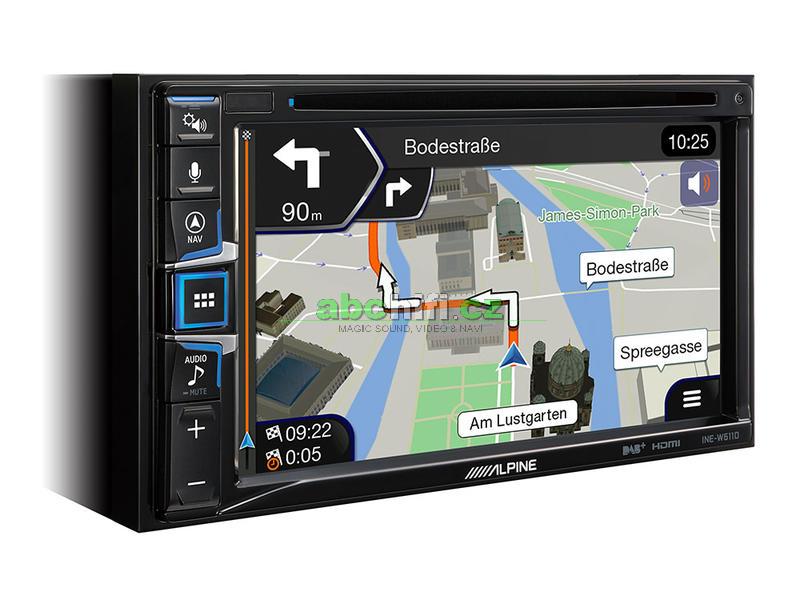ALPINE INE-W611DC - 2DIN autorádio s GPS navi, Apple Car Play, Android Auto, BT