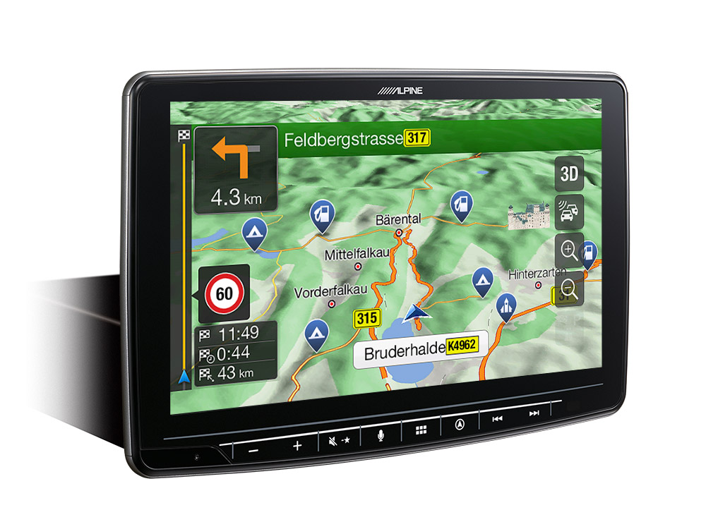 ALPINE INE-F904DC - 1DIN autorádio s displejem 9",GPS, USB, DAB+, Truck, Caravan