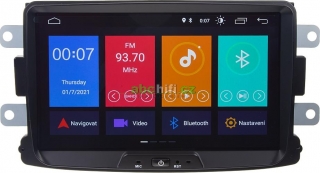 DACIA - Autorádio 8" LCD, Android 10.0, WI-FI, GPS, Mirror Link, Bluetooth
