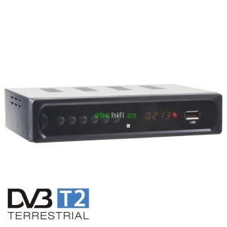 DVB-T2/HEVC/H.265 digitální tuner s USB / SCART / HDMI / RJ45, DVB-T2H1