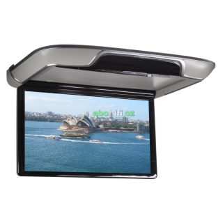 Stropní LCD monitor 15,6" šedý s OS. Android HDMI / USB, dálkové ovládání