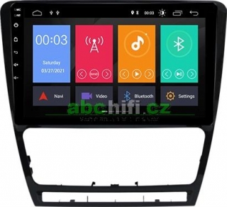 Autorádio pro Škoda Octavia 2007-2014 s 10,1" LCD, Android, WI-FI, GPS, Carplay, Bluetooth - 80885A