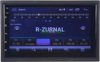 2DIN autorádio s 7" LCD, Android 10, WI-FI, GPS, Mirror link, Bluetooth, 2x USB - 80824AA2