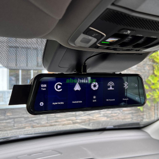 Monitor 9,66" s Apple CarPlay, Android auto, Bluetooth, Dual DVR v zrcátku
