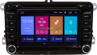 VW, ŠKODA - Autorádio 7" LCD, Android,, GPS, BT, 3 x USB
