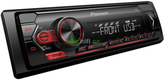 PIONEER MVH-S120UB - Autorádio 1DIN s USB a červeným podsvětlením, Android ready