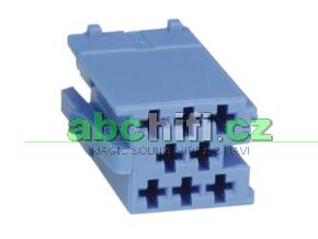 Plastové pouzdro mini ISO konektoru - modrá část