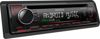 KENWOOD KDC-130UR - Autorádio s CD/MP3, USB a červeným podsvětlením
