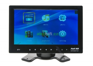 LCD monitor 7"- USB, microSD, FM modulátor, Bluetooth, vstup pro kameru, IC-701T